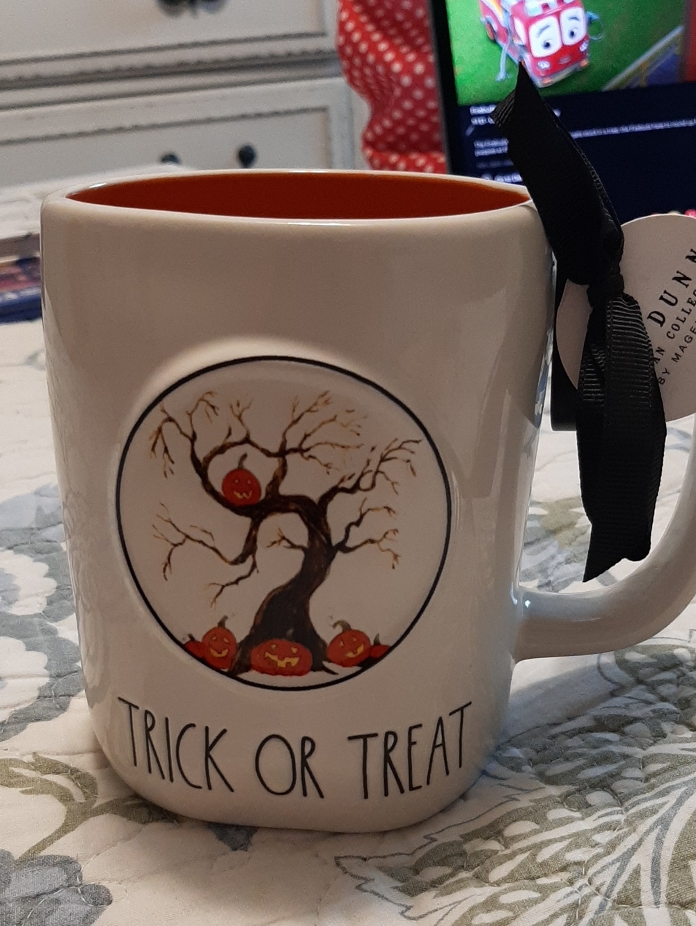 Rae Dunn Trick Or Treat Mug, New! So Cute For Halloween! 🎃🖤🧡